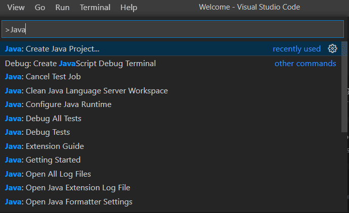 how to use visual studio code for java