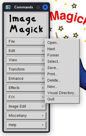 ImageMagicK menubar